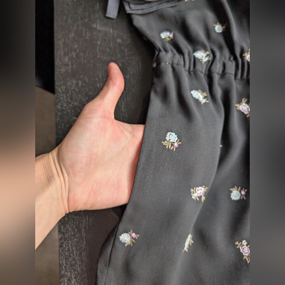 Club Monaco Floral Embroidered Romper - Picture 9 of 12